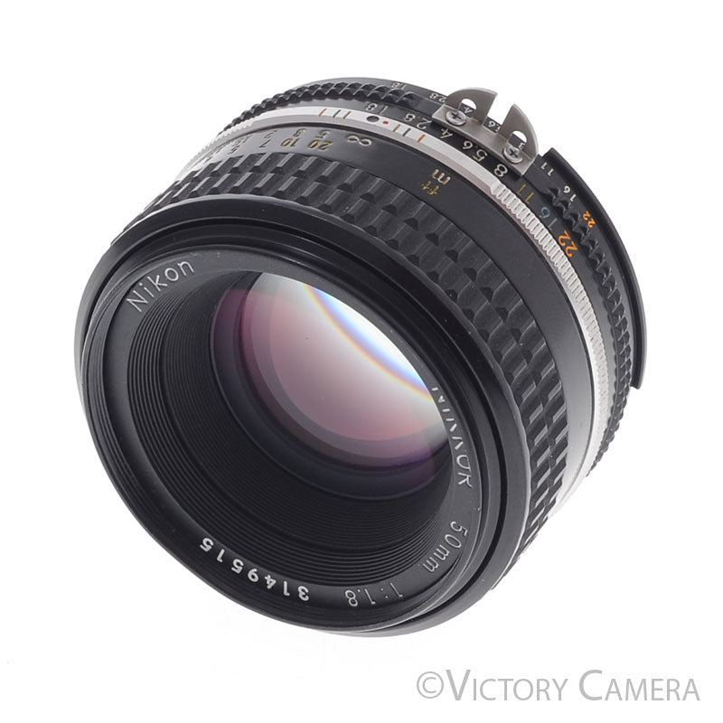Nikon Nikkor 50mm F1.8 AI-S Manual Lens III (Long Version) [EXC+] - Victory Camera