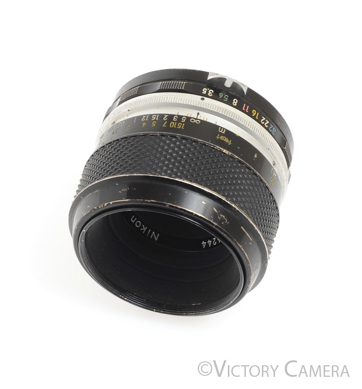 Nikon Micro-Nikkor 55mm f3.5 non-AI Macro Lens [Good] - Victory Camera