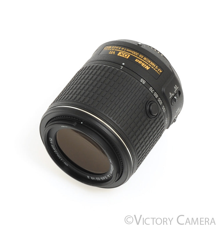 Nikon AF-S Nikkor 55-200mm f4-5.6 G II ED DX VR Telephoto Zoom Lens  [MINT-] - Victory Camera