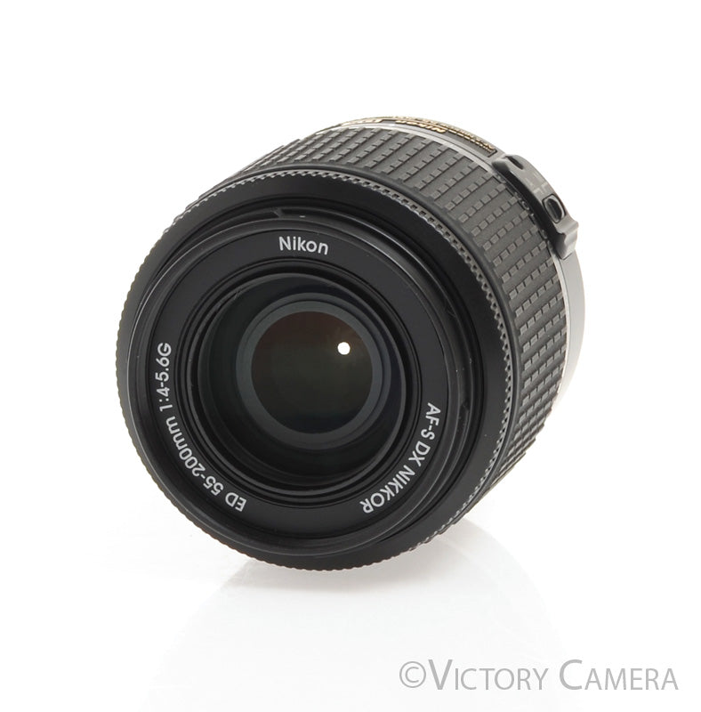 Nikon AF-S Nikkor 55-200mm f4-5.6 G ED DX VR Telephoto Zoom Lens -Clean w/ Shade - Victory Camera