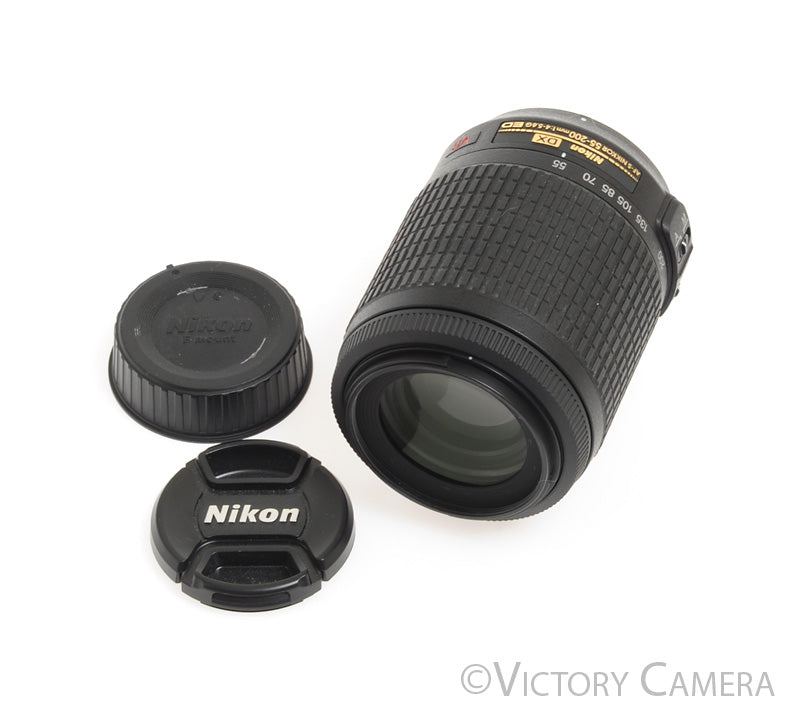 Nikon Nikkor AF-S 55-200mm f4-5.6 G ED DX VR Telephoto Zoom Lens -Clean -
