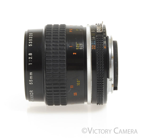 Nikon Micro-Nikkor 55mm AI-S Focus Lens -Smooth Focus- [EXC-