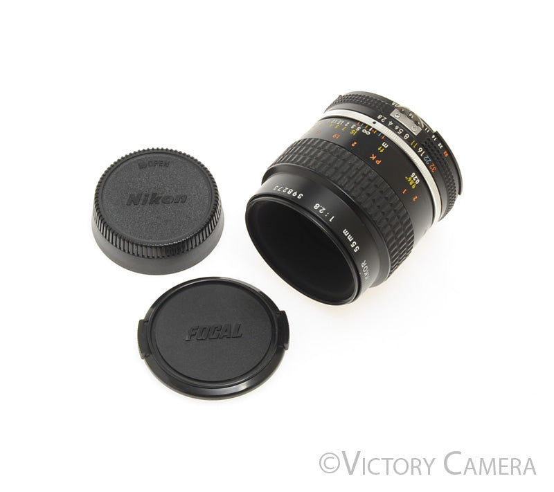 Nikon Micro-Nikkor 55mm f2.8 AI-S Man. Focus Lens -Smooth Focus- [EXC+] - Victory Camera