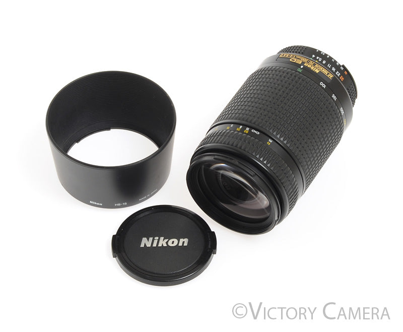 Nikon AF Nikkor 70-300mm f4-5.6 D ED Zoom Lens -Clean w/ Hood-