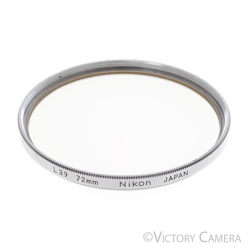 Nikon 72mm L39 Chrome Rim UV Filter [EXC+] - Victory Camera