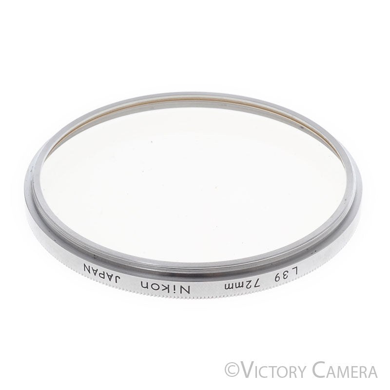Nikon 72mm L39 Chrome Rim UV Filter [EXC+] - Victory Camera