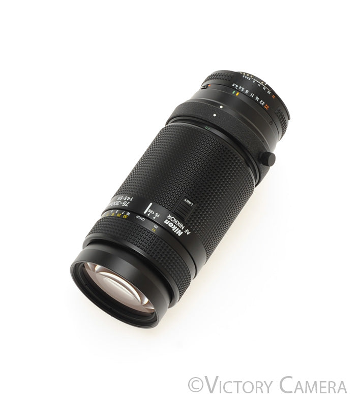 Nikon AF Nikkor 75-300mm f4.5-5.6 Telephoto Zoom Lens w/ Tripod Foot [EXC+] - Victory Camera