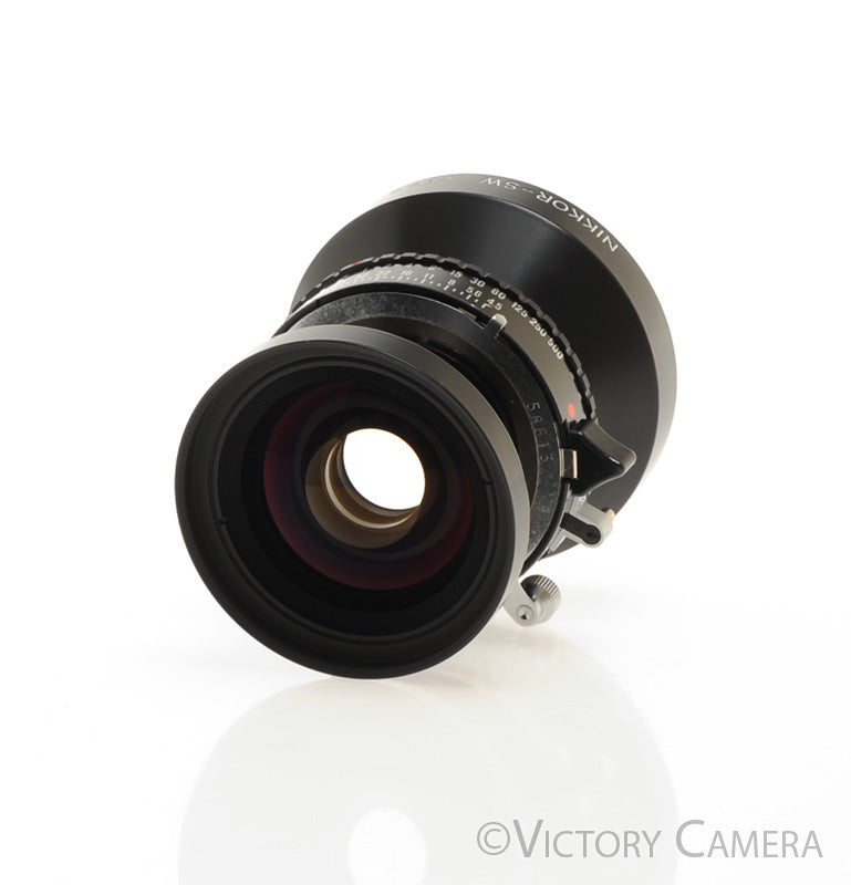 Nikon Nikkor-SW 75mm f4.5 Wide Angle 4x5 Lens Copal 0 Shutter [MINT-] - Victory Camera