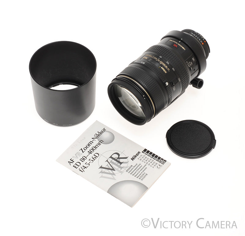 Nikon AF Nikkor 80-400mm f4.5-5.6 D ED VR Lens  [EXC] - Victory Camera