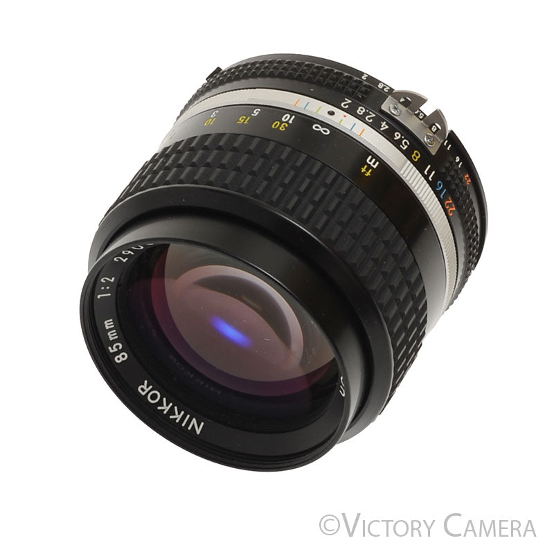 Nikon Nikkor 85mm f2 AI-S Manual Focus Portrait Lens w/ Shade [EXC] - Victory Camera