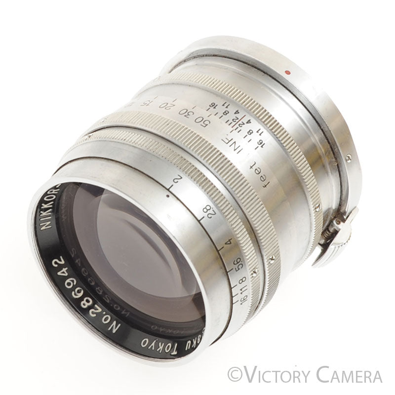Nikon Nikkor-P.C 8.5cm 85mm f2 S Mount Rangefinder Lens [GOOD] - Victory Camera