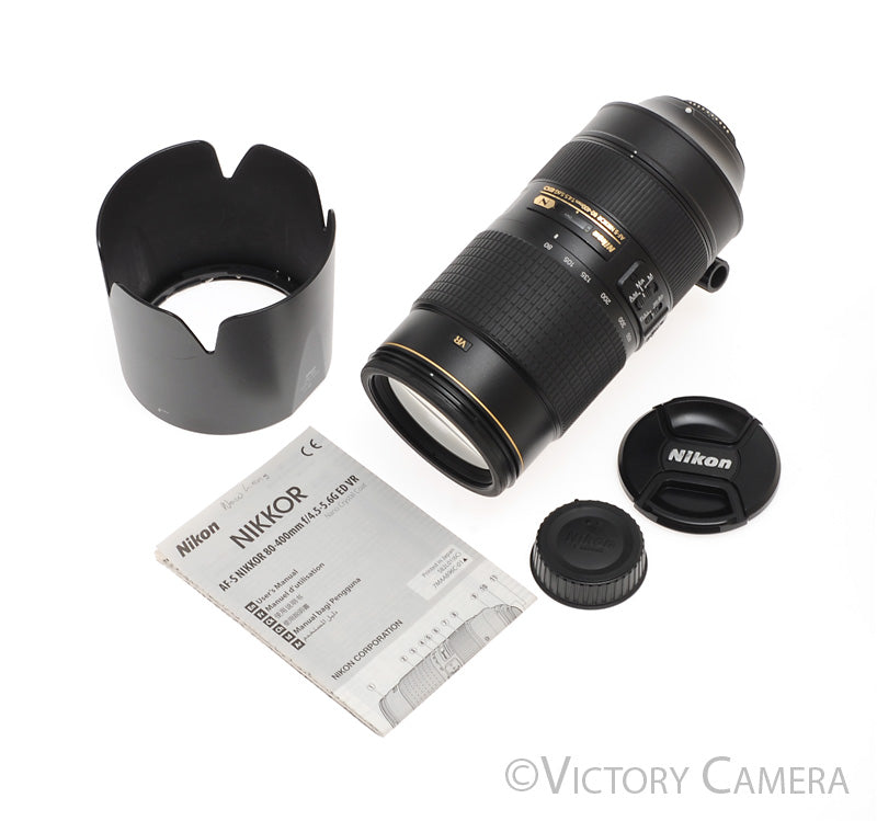 Nikon AF-S Nikkor 80-400mm f4.5-5.6 G ED VR N Telephoto Zoom Lens [EXC+] - Victory Camera