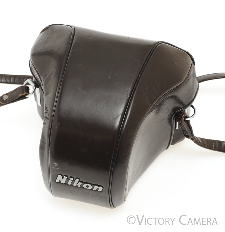 Nikon F Brown Leather Ever Ready Case &quot;T&quot; for F Camera [EXC] - Victory Camera