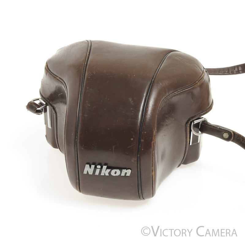 Nion F Brown Leather Ever Ready Case &quot;T&quot; for F Camera [GOOD] - Victory Camera