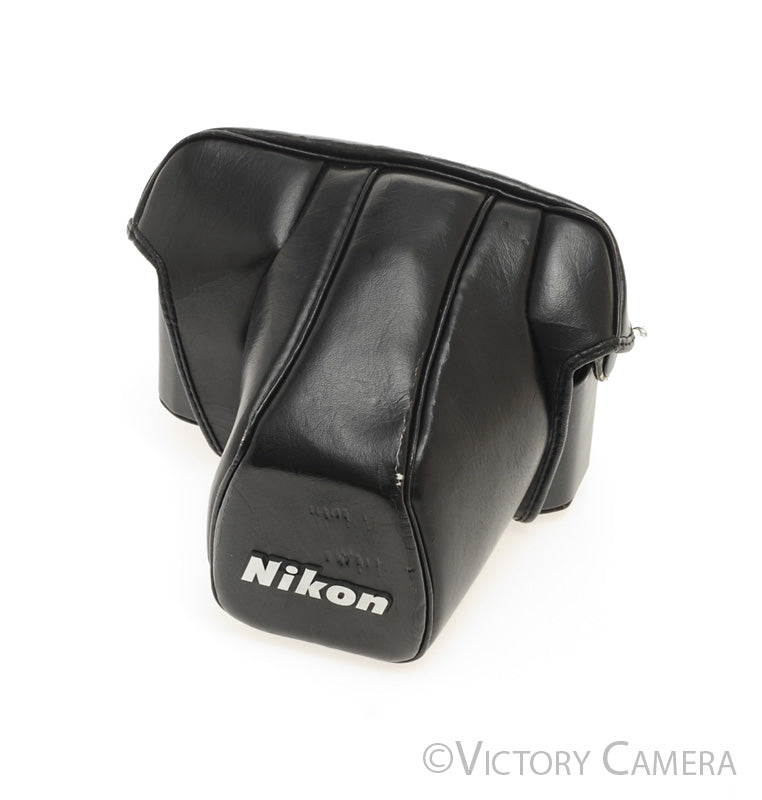 Genuine Nikon Black Leather Ever Ready Case CF-7 for FE, FM, FE2, FM2 [EXC-] - Victory Camera