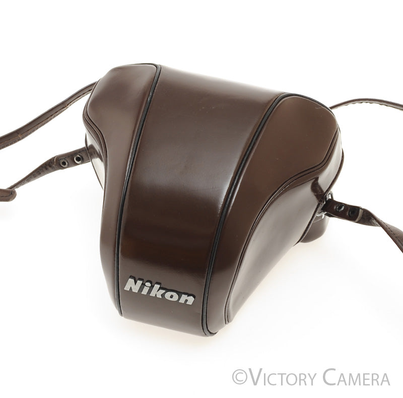 Nikon F Brown Leather Ever Ready Case "CTZ" for F Camera  [EXC] - Victory Camera