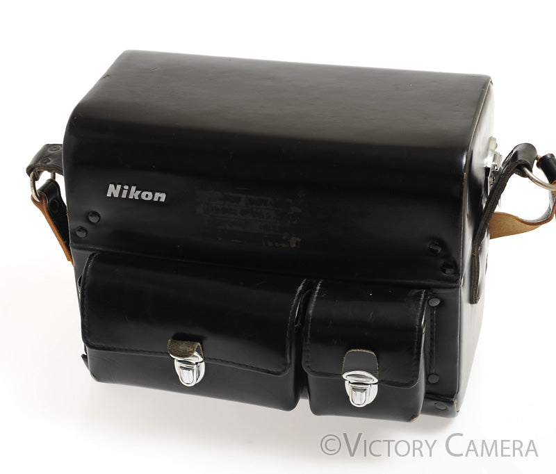 Nikon FB5 FB-5 Black Leather Compartment Camera System Case for F Camera