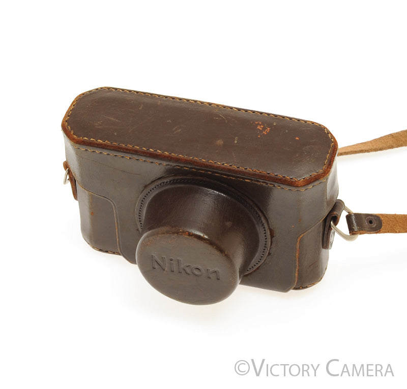 Nikon Genuine Brown Leather Ever Ready Case for M Rangefinder Camera [EXC] - Victory Camera