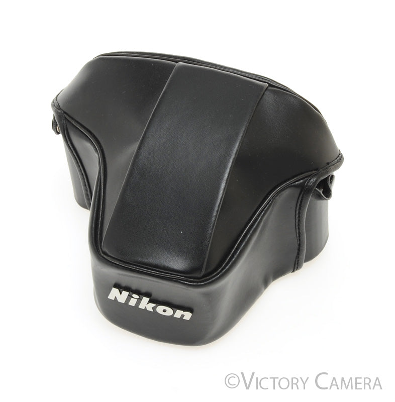 Genuine Nikon Black Leather Ever Ready Case CF-27 for FE, FM, FE2, FM2 [EXC] - Victory Camera