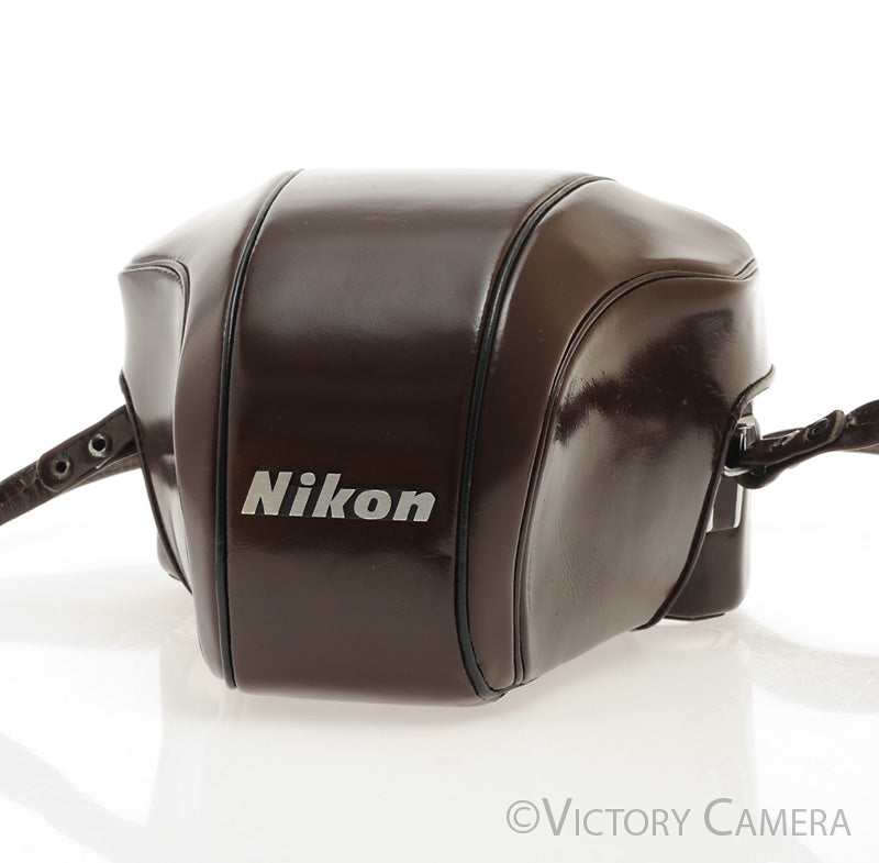 Nikon F Brown Leather Ever Ready Case &quot;CTZ&quot; for F Camera  [EXC] - Victory Camera
