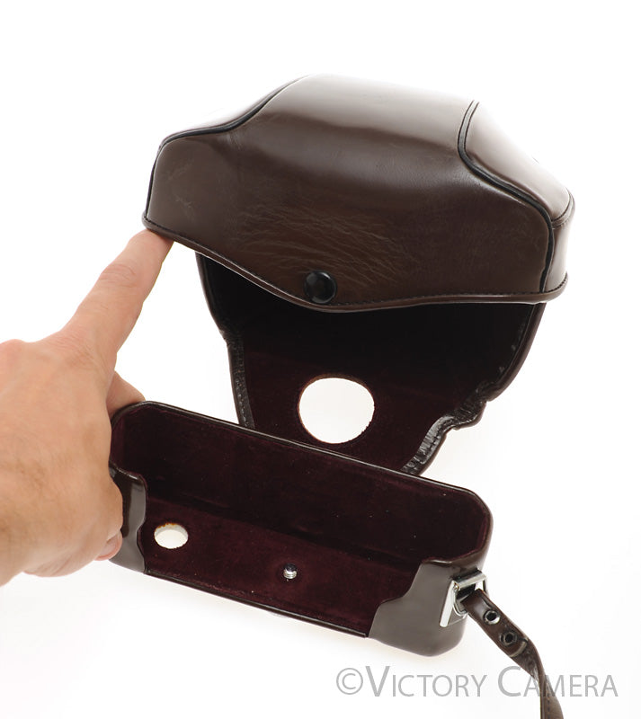 Nikon F Brown Leather Ever Ready Case &quot;CTZ&quot; for F Camera  [EXC] - Victory Camera