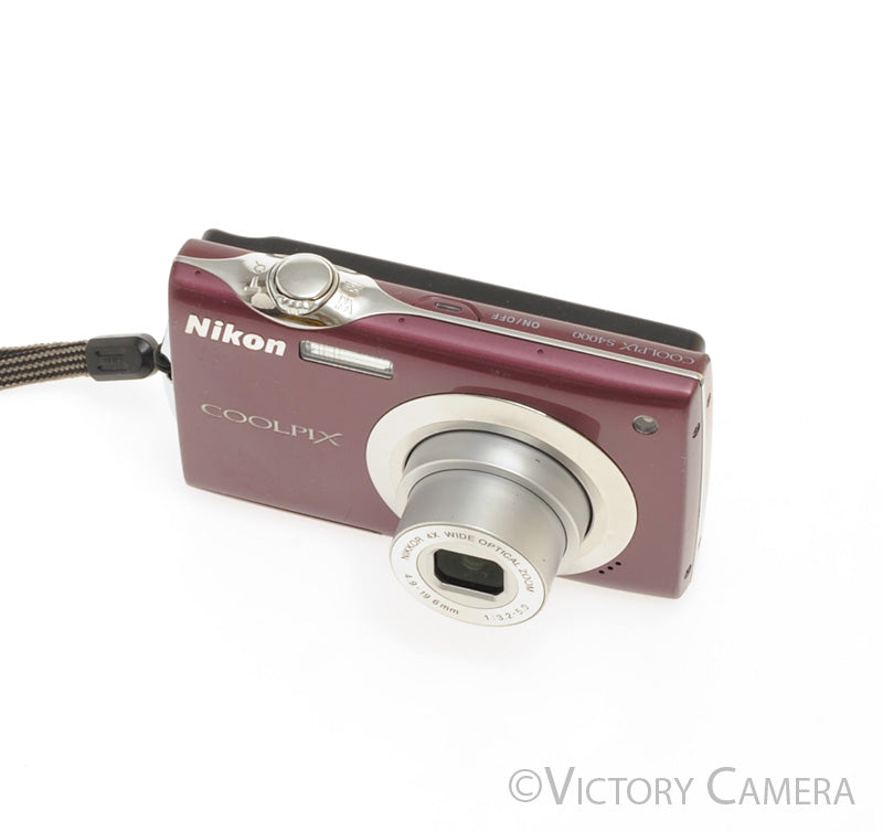 Nikon CoolPix S4000 Plum 12MP Digital Point and Shoot Camera [EXC] - Victory Camera