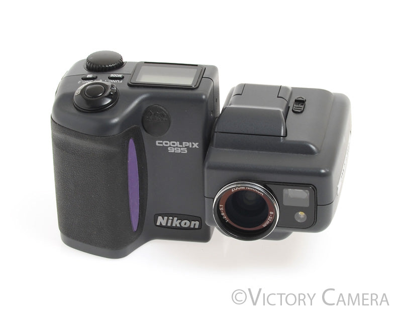 Nikon CoolPix 995 3.3MP Rotating Digital Camera Digicam -Clean, Cool- - Victory Camera