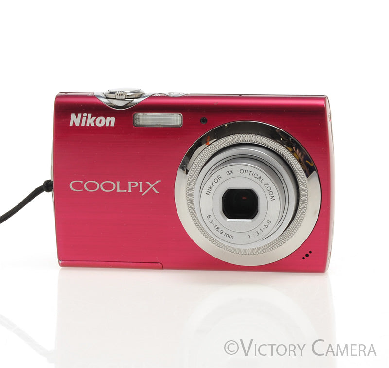 Nikon CoolPix S230 Pink 10MP Digital Point & Shoot Camera [EXC] - Victory Camera