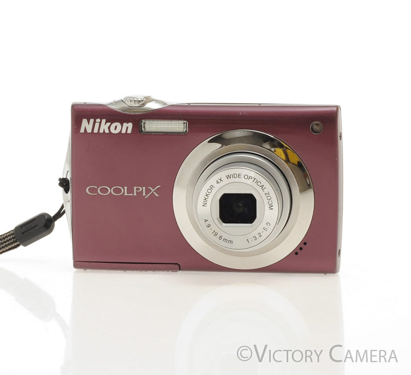 Nikon CoolPix S4000 Plum 12MP Digital Point and Shoot Camera [EXC] - Victory Camera