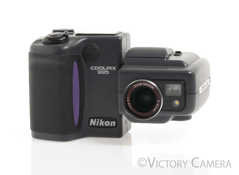 Nikon CoolPix 995 3.3MP Rotating Digital Camera Digicam -Clean, Cool- - Victory Camera