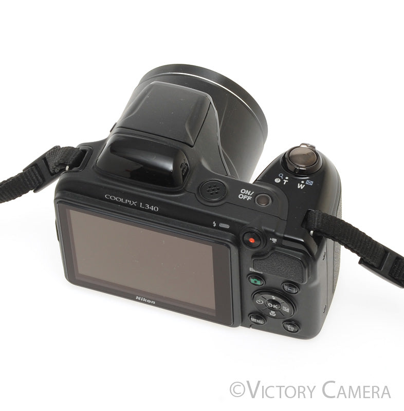 Nikon CoolPix L340 20.2MP Digital Point &amp; Shoot Camera [EXC+] - Victory Camera