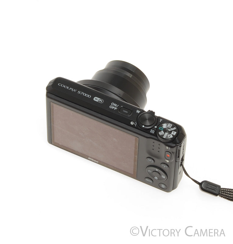 Nikon CoolPix S7000 Black 12MP Digital Point and Shoot Camera [EXC]