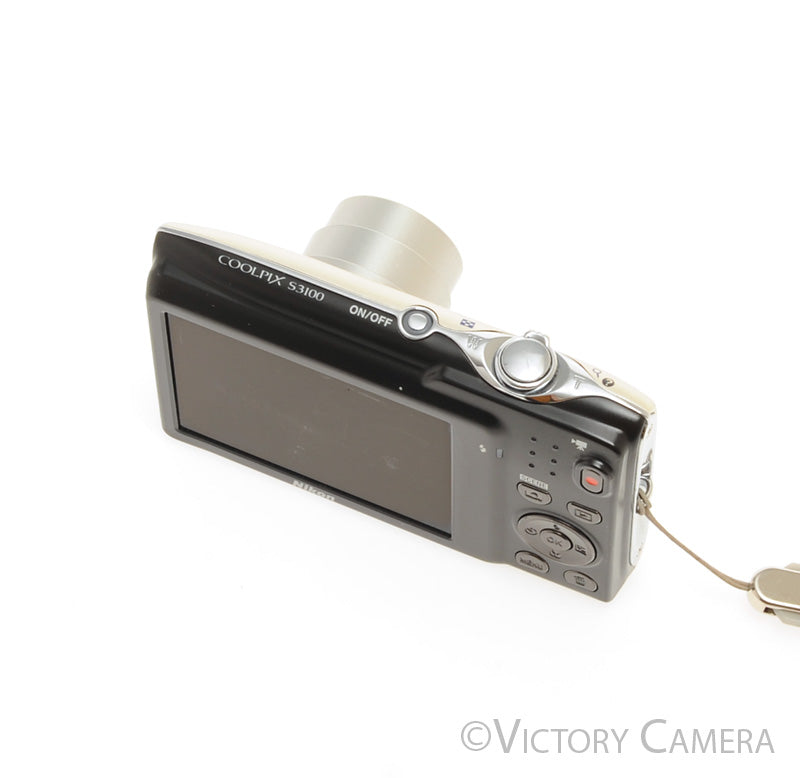 Nikon CoolPix S3100 Silver 14MP Digital Point and Shoot Camera + Case [EXC] - Victory Camera