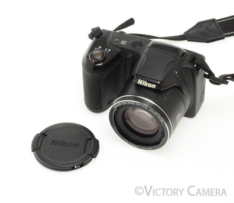 Nikon CoolPix L340 20.2MP Digital Point &amp; Shoot Camera [EXC+] - Victory Camera