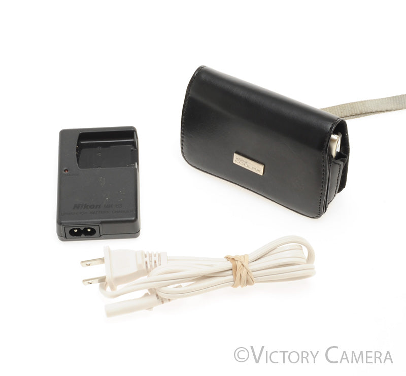 Nikon CoolPix S3100 Silver 14MP Digital Point and Shoot Camera + Case [EXC] - Victory Camera