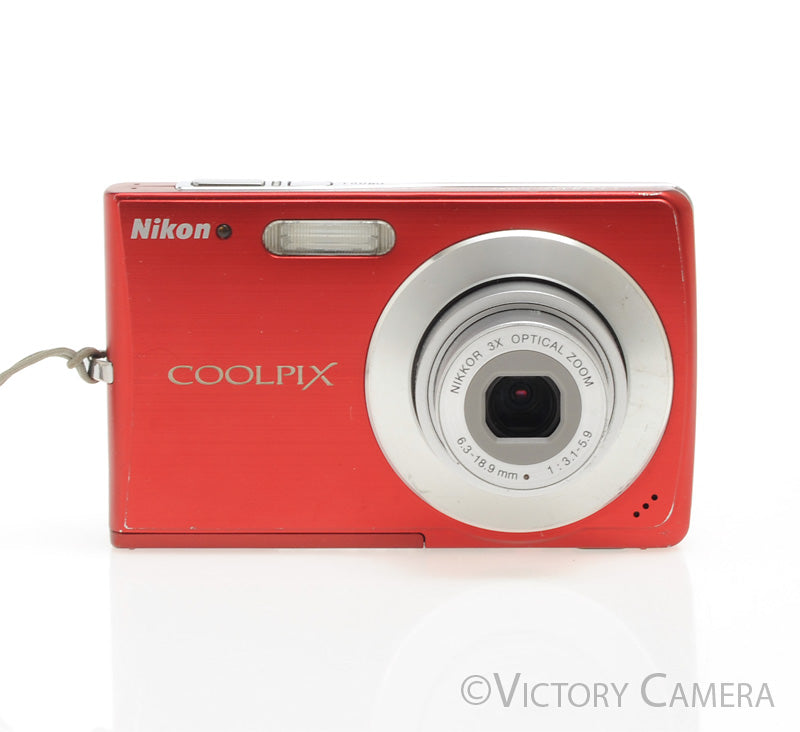 Nikon CoolPix S200 Red 7.1MP Digital Point &amp; Shoot Camera [EXC] - Victory Camera