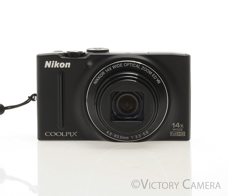 Nikon CoolPix S8200 Black 16.1mp Digtial Point &amp; Shoot Camera [EXC] - Victory Camera