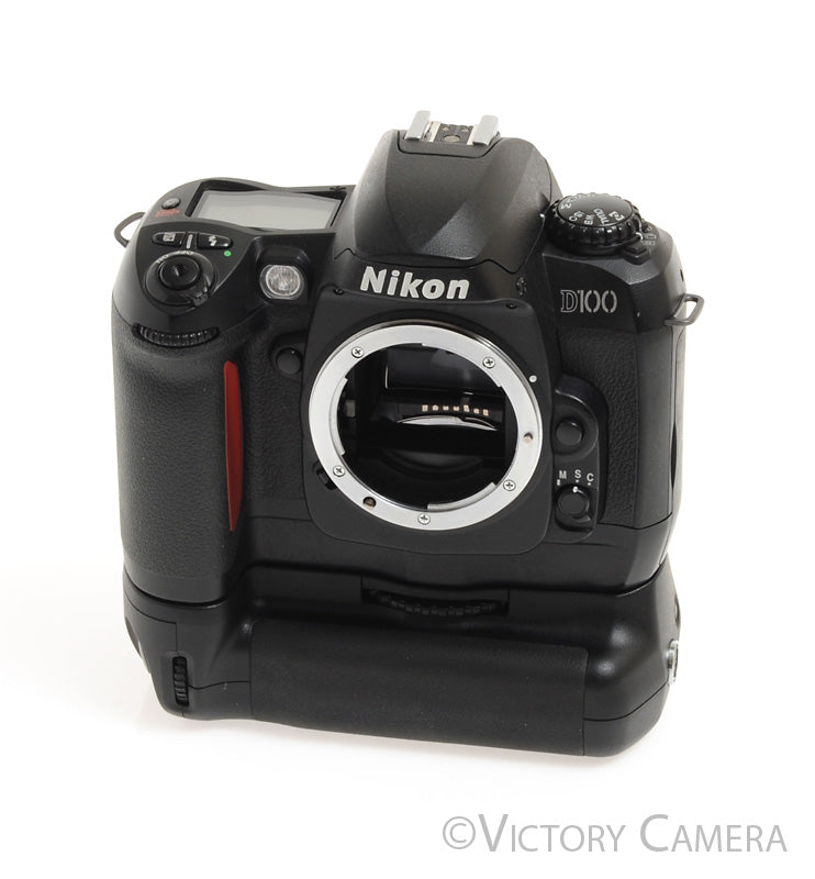 Nikon D100 6.1MP Digital SLR Camera w/ Battery Grip + 2 Batteries [EXC+] - Victory Camera