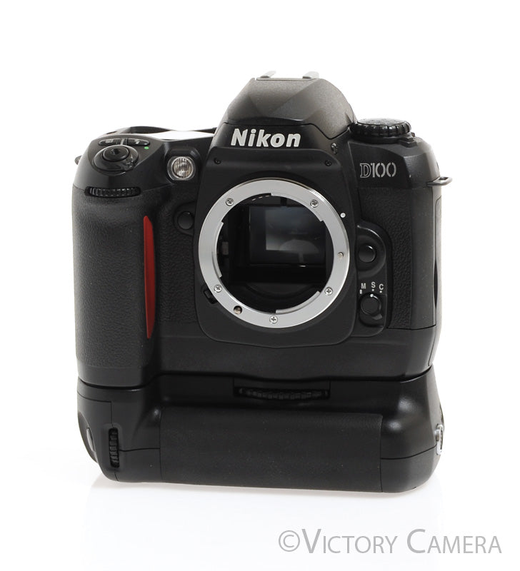 Nikon D100 6.1MP Digital SLR Camera w/ Battery Grip + 2 Batteries [EXC+] - Victory Camera