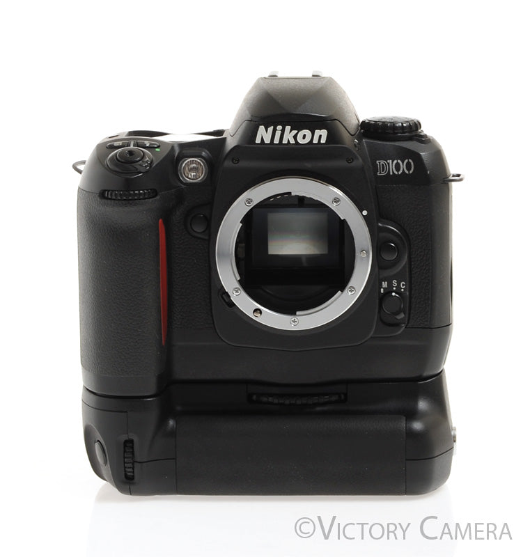 Nikon D100 6.1MP Digital SLR Camera w/ Battery Grip + 2 Batteries [EXC+] - Victory Camera