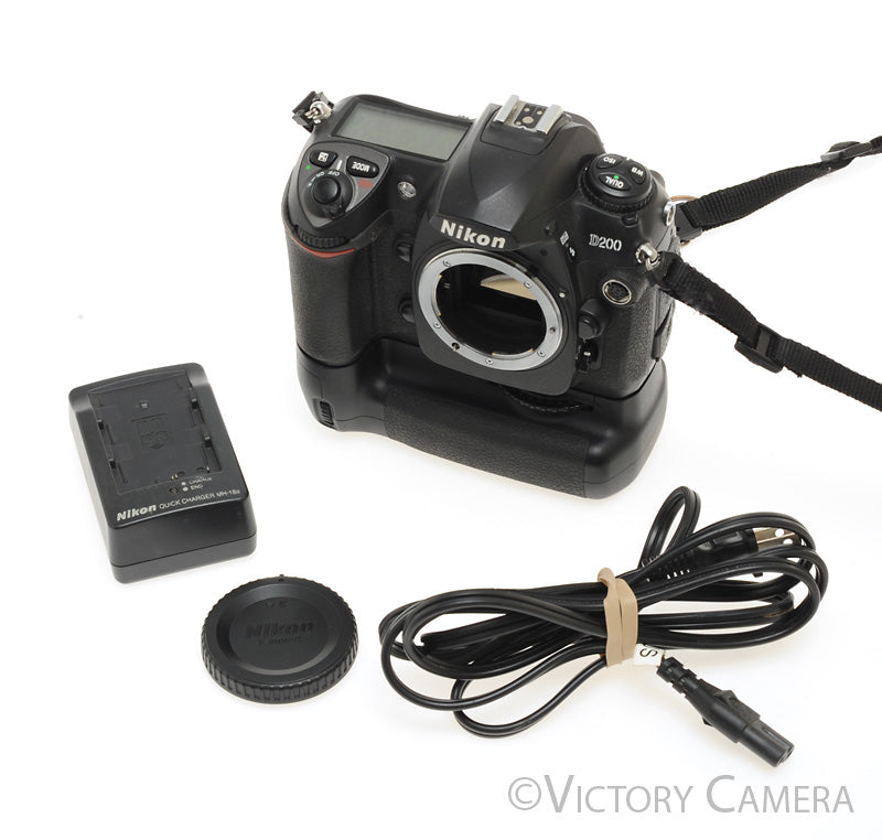 Nikon D200 Digital SLR Camera Body (21,000 Shots) + MB-D200 Grip [EXC] - Victory Camera