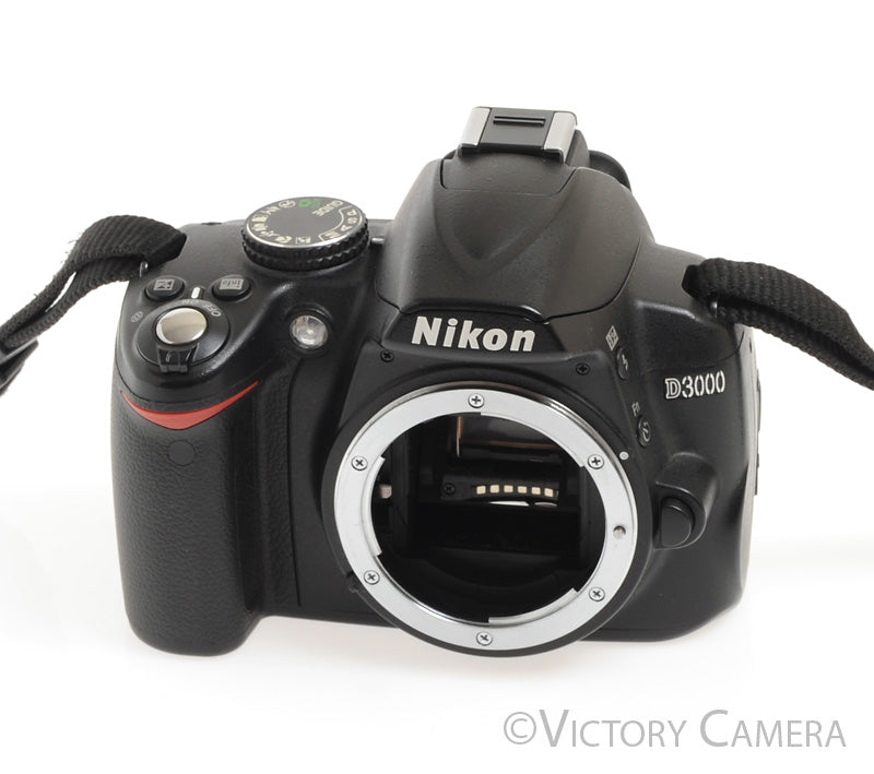 Nikon D3000 10.2mp Digital SLR Camera Body ~2,700 Shots [BAR] - Victory Camera