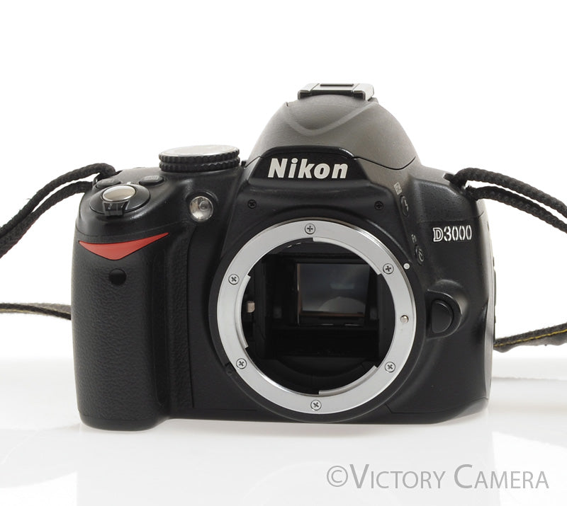Nikon D3000 10.2mp Digital SLR Camera Body ~2,700 Shots [BAR] - Victory Camera