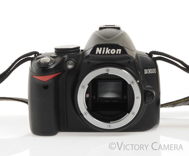 Nikon D3000 10.2mp Digital SLR Camera Body ~2,700 Shots [BAR] - Victory Camera