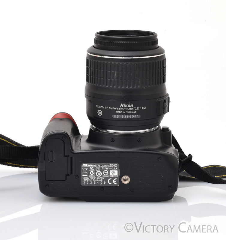 Nikon D3000 Digital SLR Camera Body w/ 18-55mm AF-S Lens ~28,855 Shots [EXC]