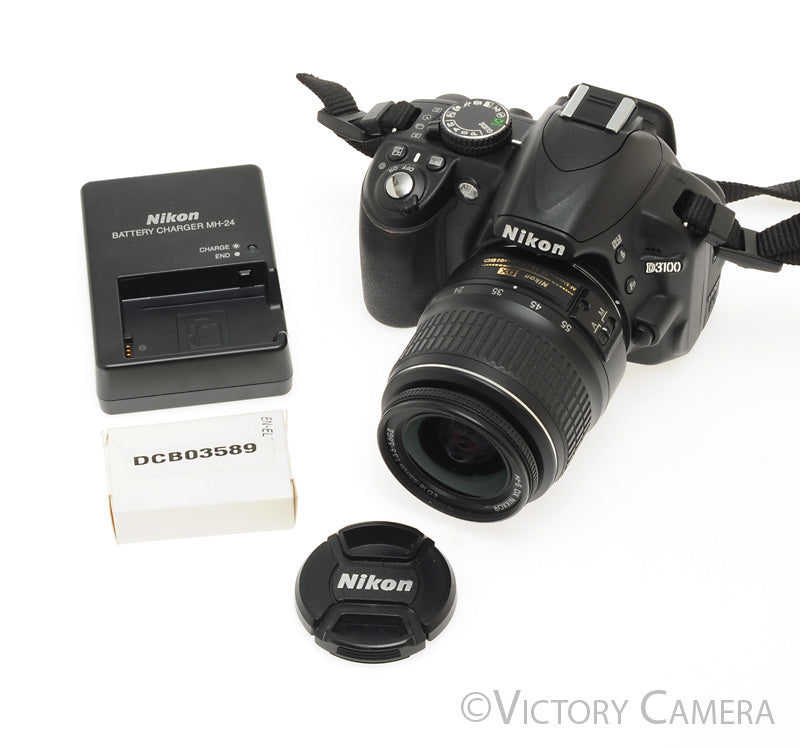 Nikon D3100 Digital Camera w/ 18-55mm Lens ~4000 Shots [EXC] - Victory Camera