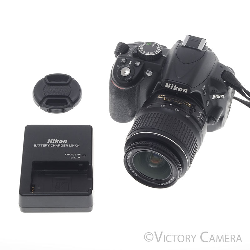 Nikon D3100 Digital Camera w/ 18-55mm Lens ~13,000 Shots [EXC] - Victory Camera
