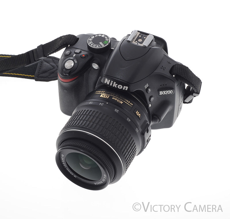 Nikon D3200 Digital SLR Camera Body w/ 18-55mm AF-S Lens ~3900 Shots [EXC+] - Victory Camera