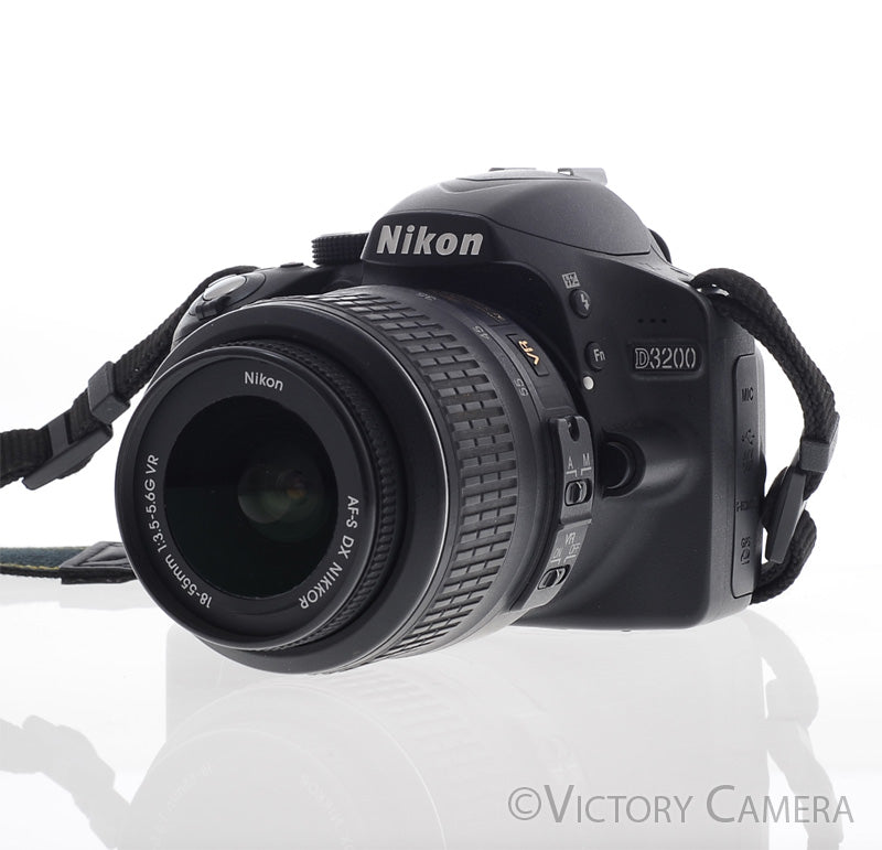 Nikon D3200 Digital SLR Camera Body w/ 18-55mm AF-S Lens ~3900 Shots [EXC+] - Victory Camera