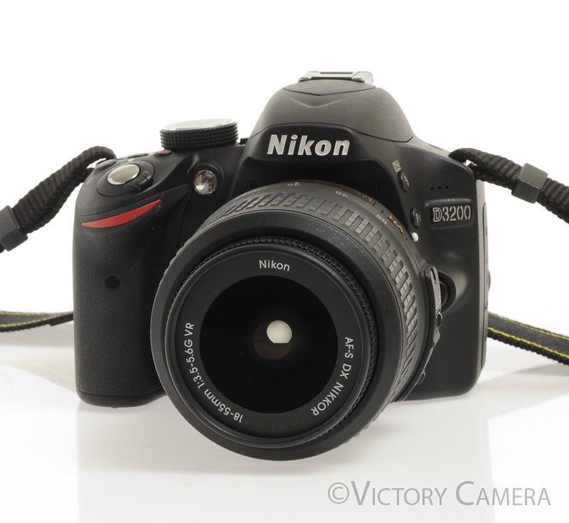 Nikon D3200 Digital SLR Camera Body w/ 18-55mm AF-S Lens ~60 Shots [MINT-] - Victory Camera